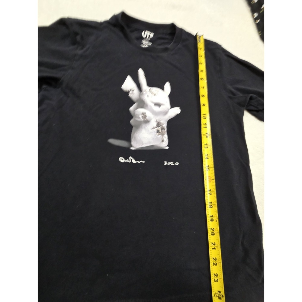 Uniqlo UT x‎ Daniel Arsham Pokémon Pikachu Graphic T-Shirt Black Size S